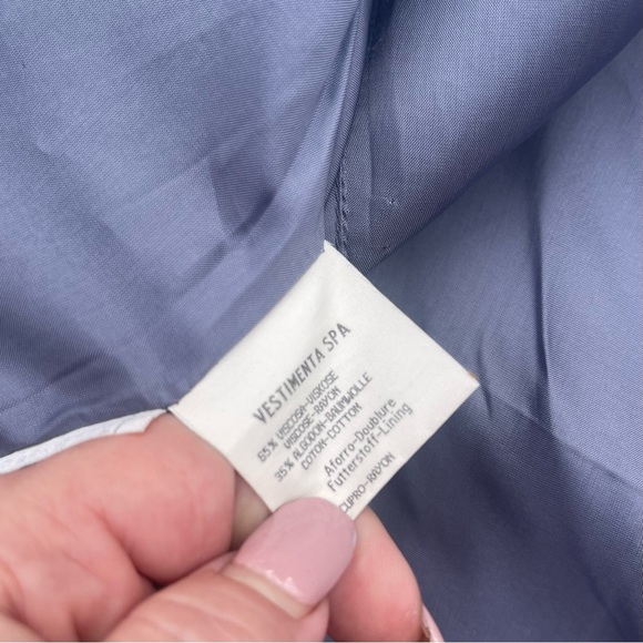 Giorgio Armani Borgonuovo 21 Women’s Y2K Single Breasted Jacket Slate | Size 10 - Picture 11 of 11